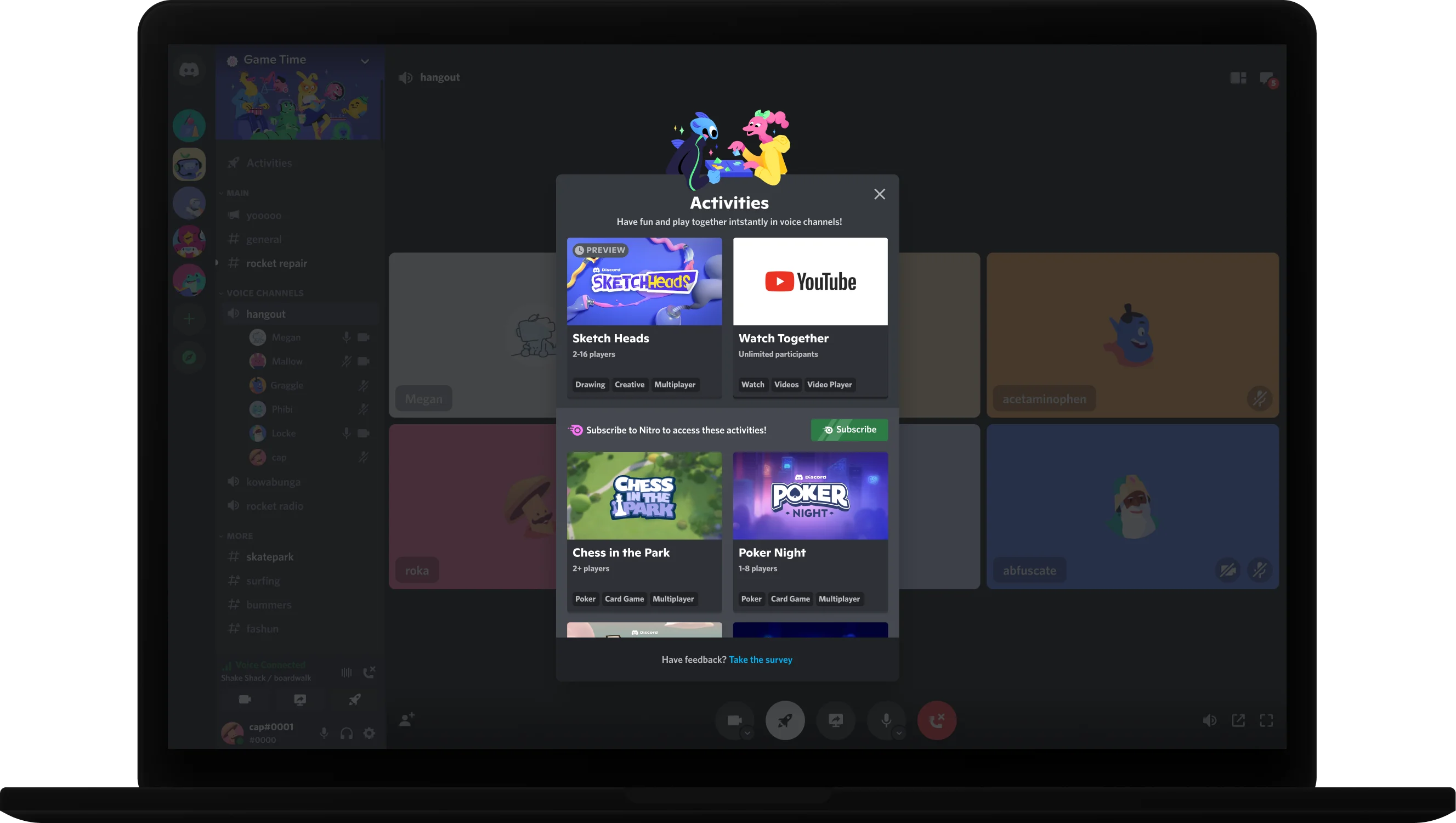 Discord Activities running on desktop