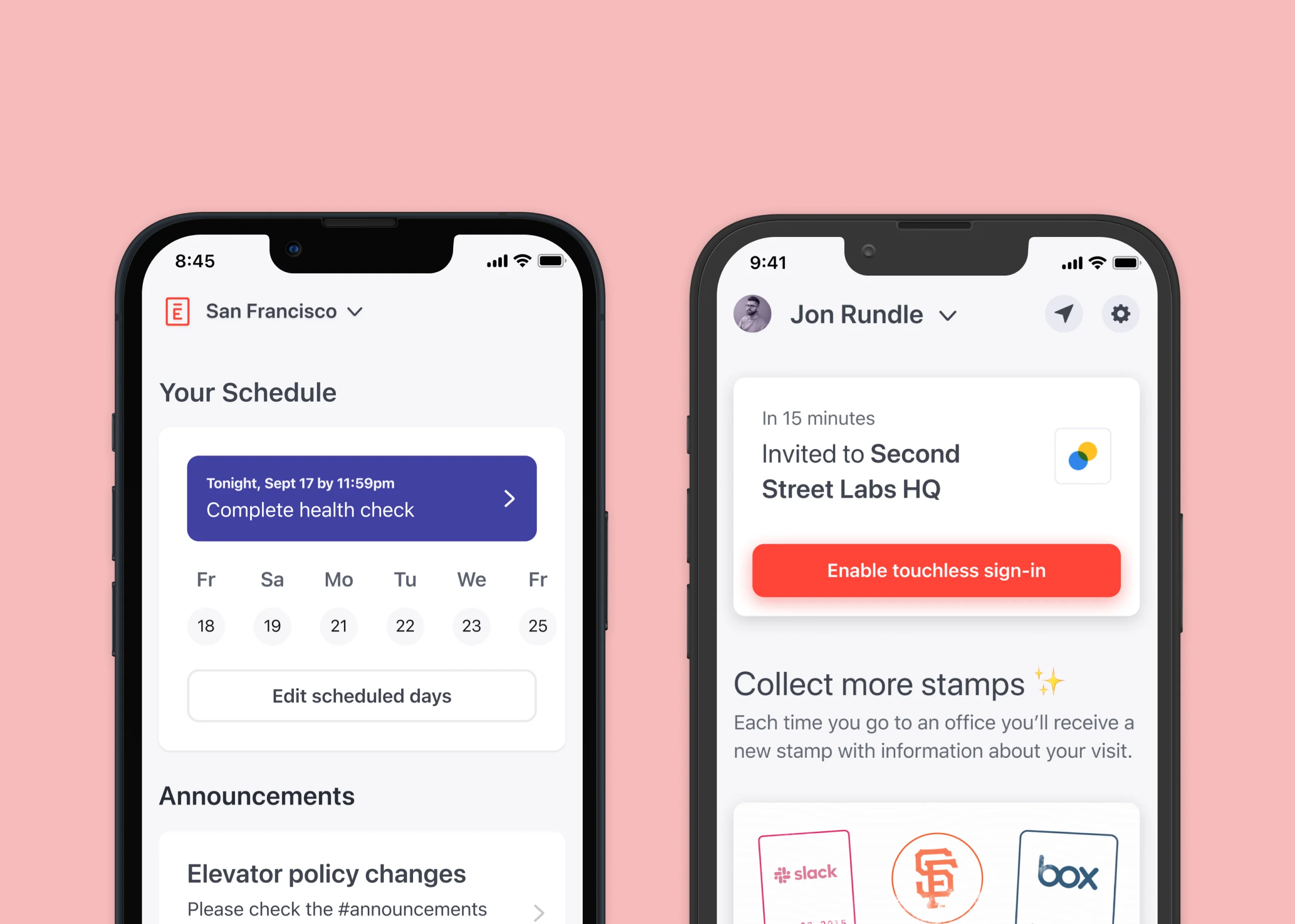 Envoy Mobile apps for iOS and Android.