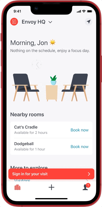 a gif showing the full sign in flow